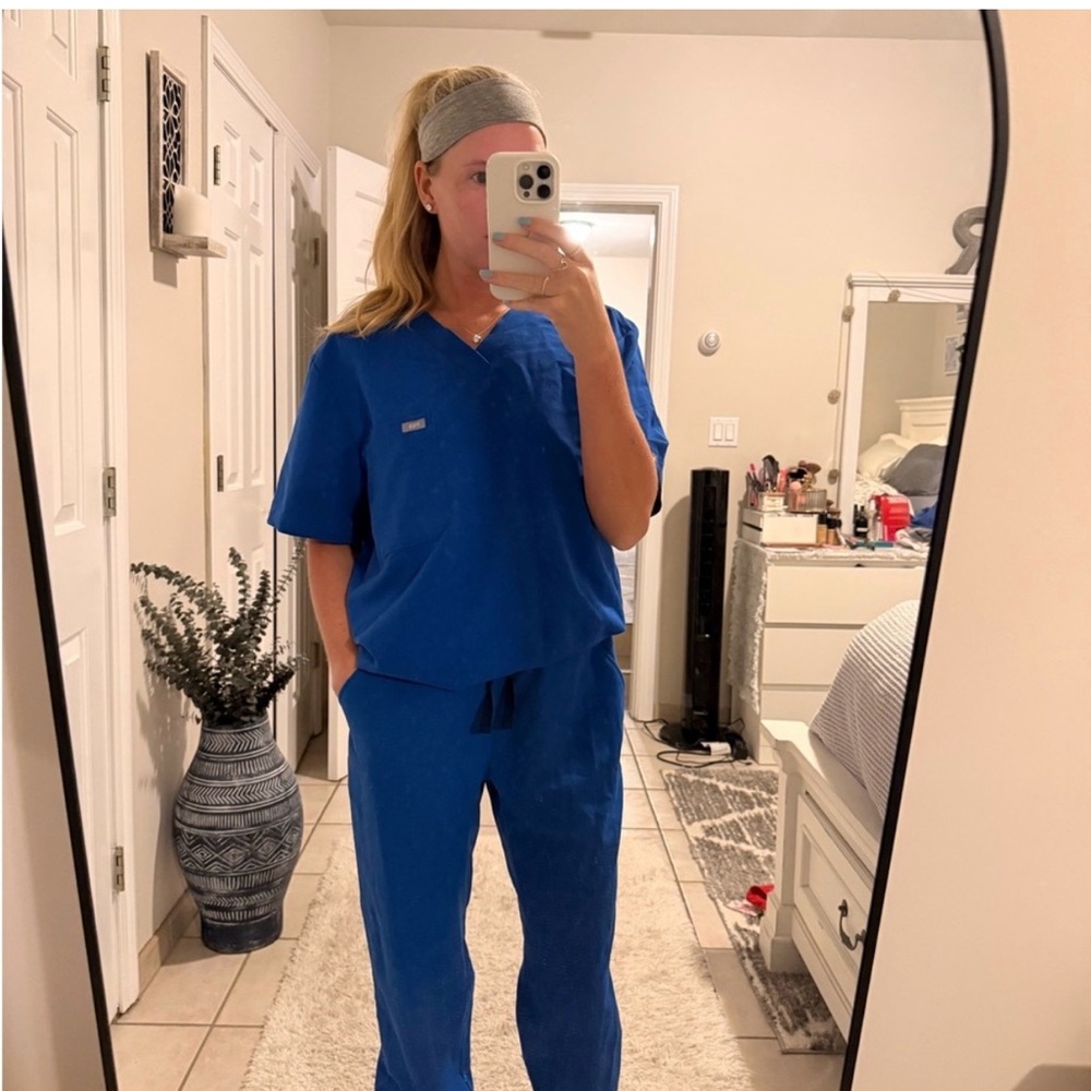 Figs Scrub Set in Blue